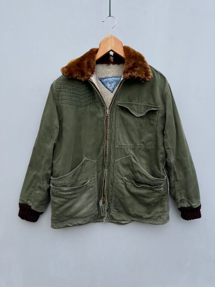 U.S. Air Force 1940/50s WW2 Vintage Canvas Flight Bomber U.S. Air Force 1940/50s WW2 Vintage Canvas Flight Bomber