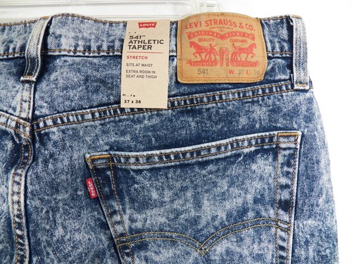LEVIS NUEVO CON ETIQUETAS HOMBRE 37 X 36 541 VAQUEROS ATLÉTICOS TAPER AZUL MEDIO LAVADO ÁCIDO NUEVO - Imagen 7 de 9
