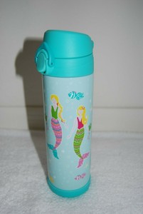 New Pottery Barn Kids Mackenzie Aqua Mermaid Large Water Bottle