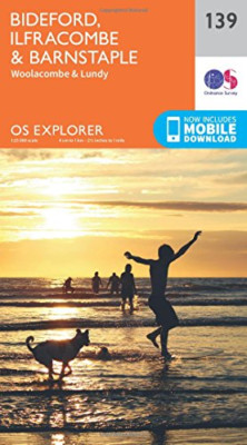 OS Explorer Map (139) Bideford, Ilfracombe and Barnstap - Map NEW Ordnance Surve