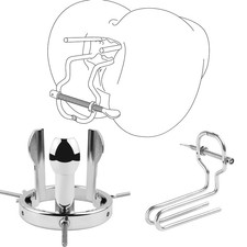 Metal Chastity Dilator Expander Adjustable Speculum Device Women Spreader-3 Type