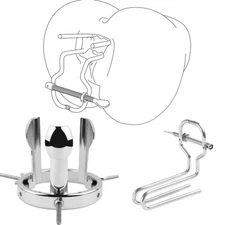 Adjustable Chastity Dilator Expander Spreader Extreme Speculum Large Mirror NEW