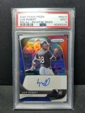 2020 Prizm Luis Robert PSA 9 RC Rookie Autographs /50 Red White Blue Prizm Pop 4