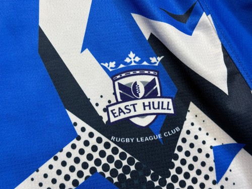 East Hull Rugby FC Heim Trikot APX Blau Rugby Shirt Herren Gr. M  - Bild 8 von 18