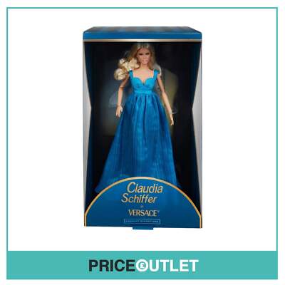 Barbie Supermodel Claudia Schiffer Puppe im Versace Kleid - BRANDNEU