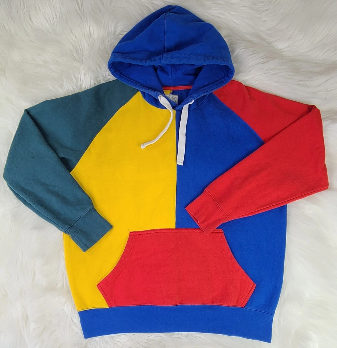 Primary colour sales block hoodie