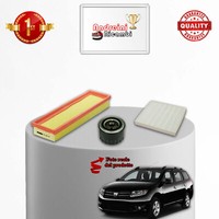Set Service 3 Filter Dacia Logan II 1.2 55KW 75CV Von 2012->