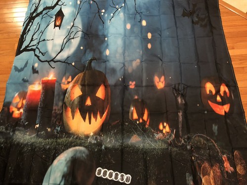 Halloween Bathroom Decor 3pc Set Shower Curtain Bath Mat and Toilet Mat - Picture 5 of 8