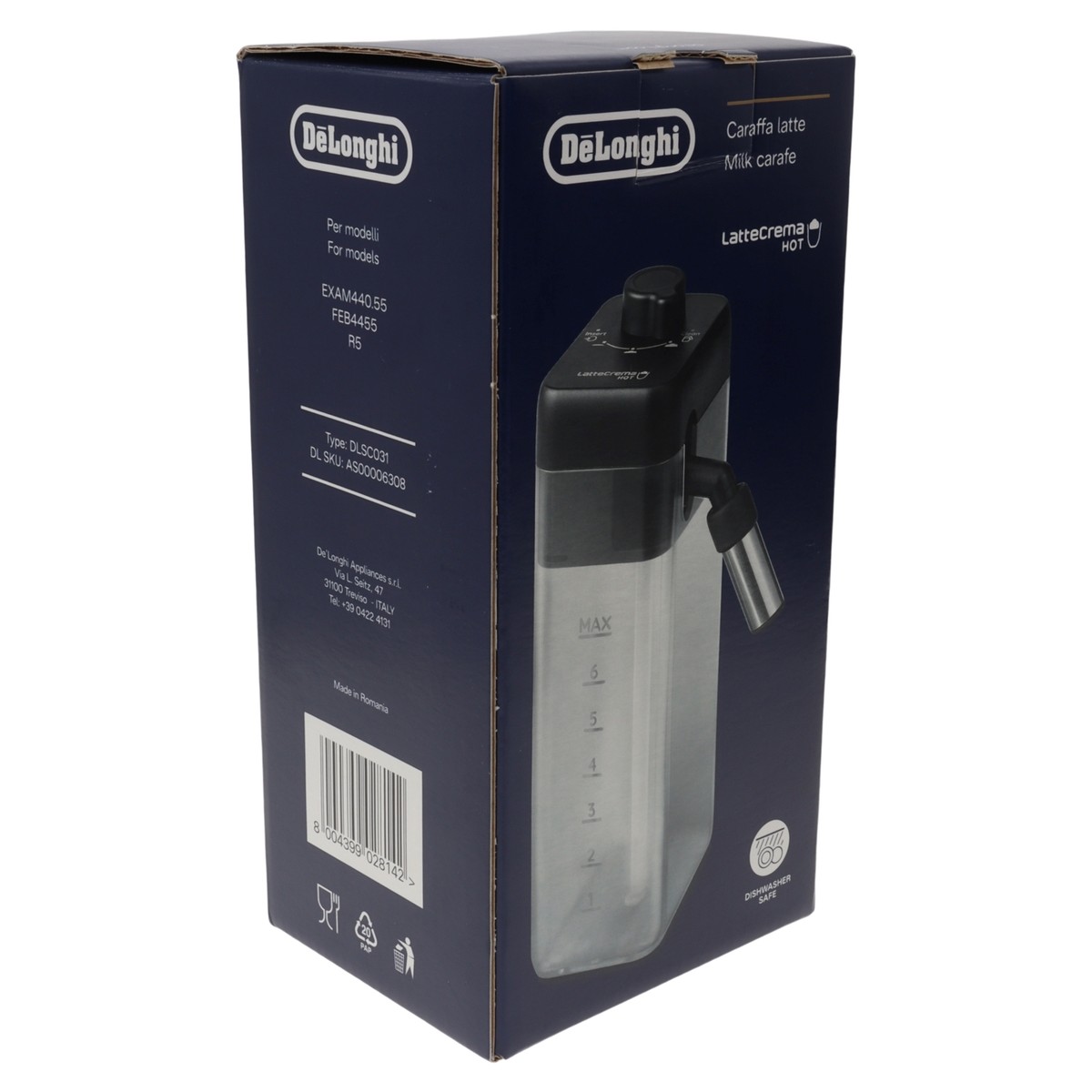 DeLonghi Caraffa Latte ミルクキャラフェ Delonghi caraffa monta Latte Crema Hot macchina caffè Rivelia