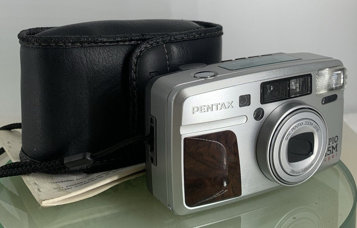 PENTAX　ESPIO145M Pentax Espio 145M SUPER SILVER POINT AND SHOOT FILM CAMERA+