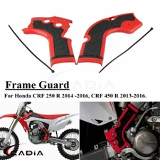 Red Plastic Frame Guard Protection For Honda CRF250R CRF450R 2013 2014 2015 2016