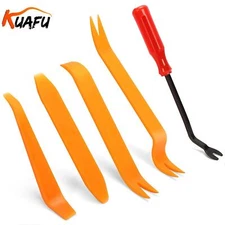 Removal Car Door Trim Tool Pry Panel Dash Radio Body Clip Installer 5 Pack Kit