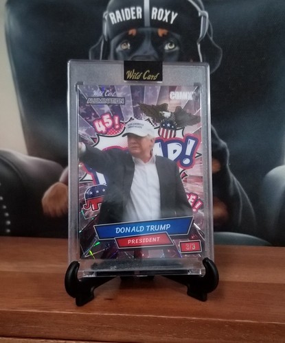 Donald Trump 3/3 Star Laser Comix Alumination Wild Card USA President🇺🇲 1/1