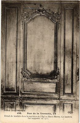 CPA AK PARIS von einst 4. Rue la Verrerie Sakristei Kirche St Merry (463952)
