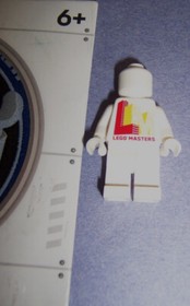 2024 SDCC Lego Masters Exclusive Signed Poster, Minifigure,SpaceMan Fabric Patch