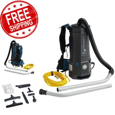 Backpack Vacuum w/ HEPA Filtration Commercial Cleaner Vac Include 8-pcs Tool Kit