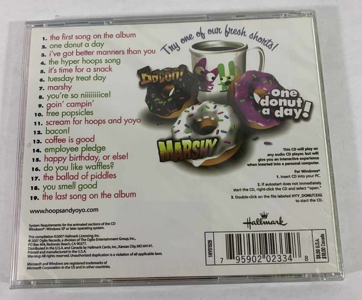Hallmark Hoops Yoyo One Donut a Day CD 2007 Enhanced Near MINT for sale