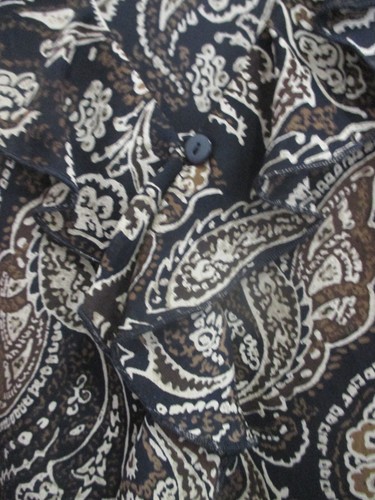top donna Venezia Jeans taglia 26/28 manica lunga seta con volant - Foto 7 di 8