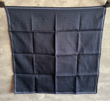 Vintage Burberry Japan Navy Blue Pocket Square Size 19 x 19