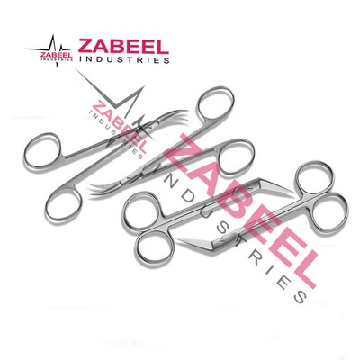 Ciseaux à Iris Incurvés 4,5 Pouces - Instruments Chirurgicaux Premium Pour Dentisterie Et Vétérinaire