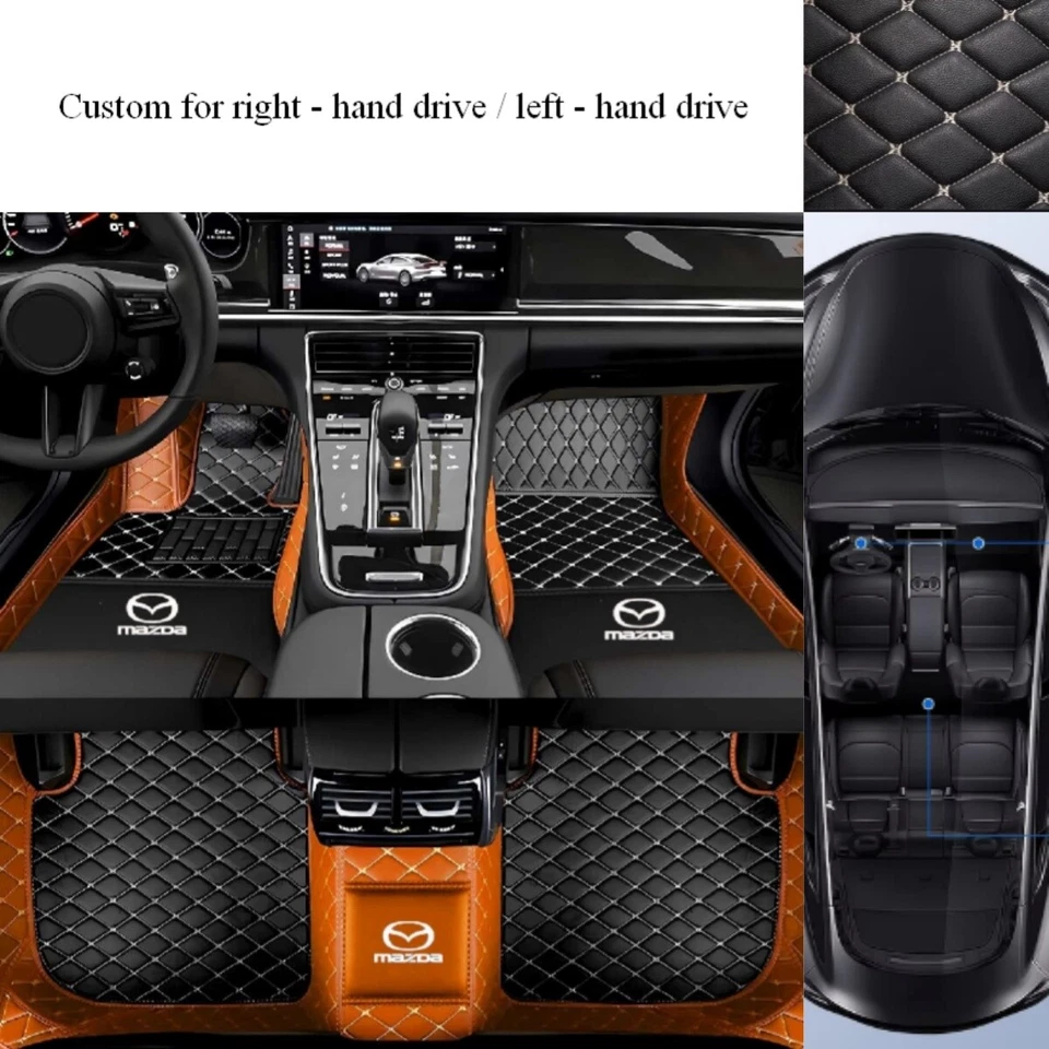 Alfombrillas de coche para Mazda MPV revestimientos automáticos alfombras impermeables revestimientos de lujo personalizados Foto 2 de 4