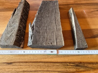 1 kg Bastelholz , Restholz  Mooreiche , Stärke ca 30 - 40 mm