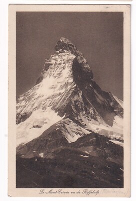 SCHWEIZ 1924, Le Mont Cervin vu de Riffelalp ( Matterhorn ) SW Karte gelaufen
