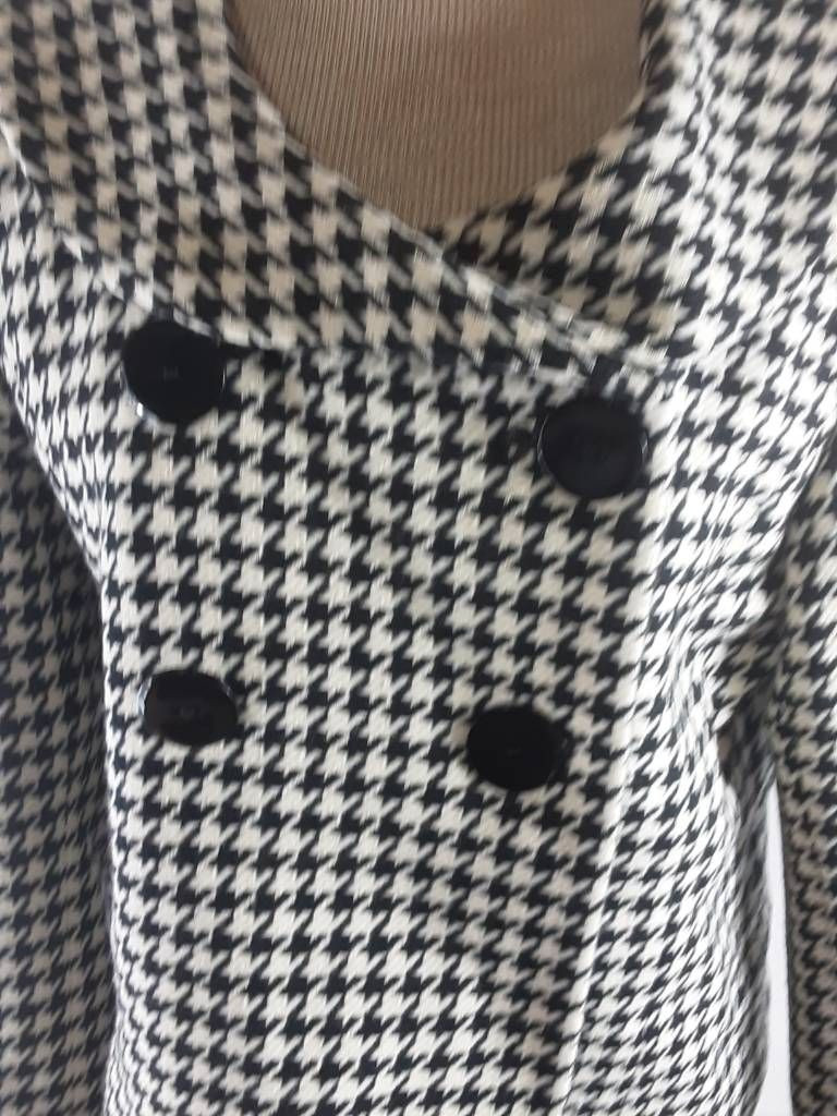 Pendleton Black White Houndstooth Double-Breasted… - image 3