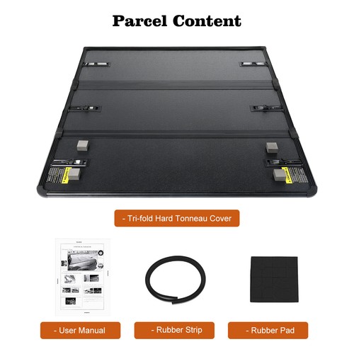 6 Ft Truck Bed Hard Trifold Tonneau Cover Pickup For 19892004 Toyota