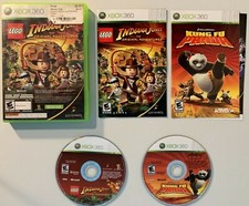 Microsoft Xbox 360 LEGO INDIANA JONES + KUNG FU PANDA Dual Pack COMPLETE! NICE!