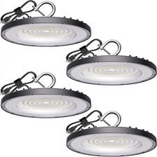 4 Pack UFO LED High Bay Light 150W, 21000Lm, 5000K, ETL Listed