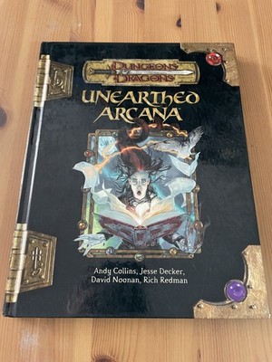 Unearthed Arcana - Dungeons & Dragons Rulebook D&D 3ed WOTC