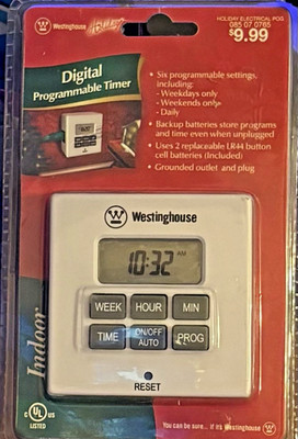Westinghouse Holiday Digital Programmable Timer 28442 NOS