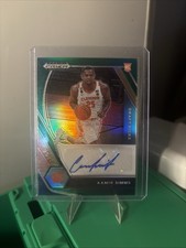 21-22 Panini Prizm Draft Picks Autos Aamir Simms #DP-ASI Green Prizm (AU, RC)