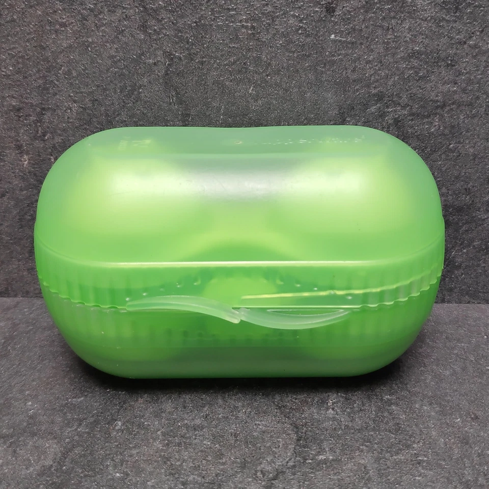 Tupperware "Zwei Dabei" Eierbehälter Für Zwei Eier Box Mit Salzfach Grün Dose - Bild 3 von 4