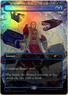 MTG Counterspell (Foil) Secret Lair D&D: Whispers in Candlekeep