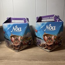 2 10LB Activated Bentonite Clay Clumping Cat Litter,Lavender Scent,Natural