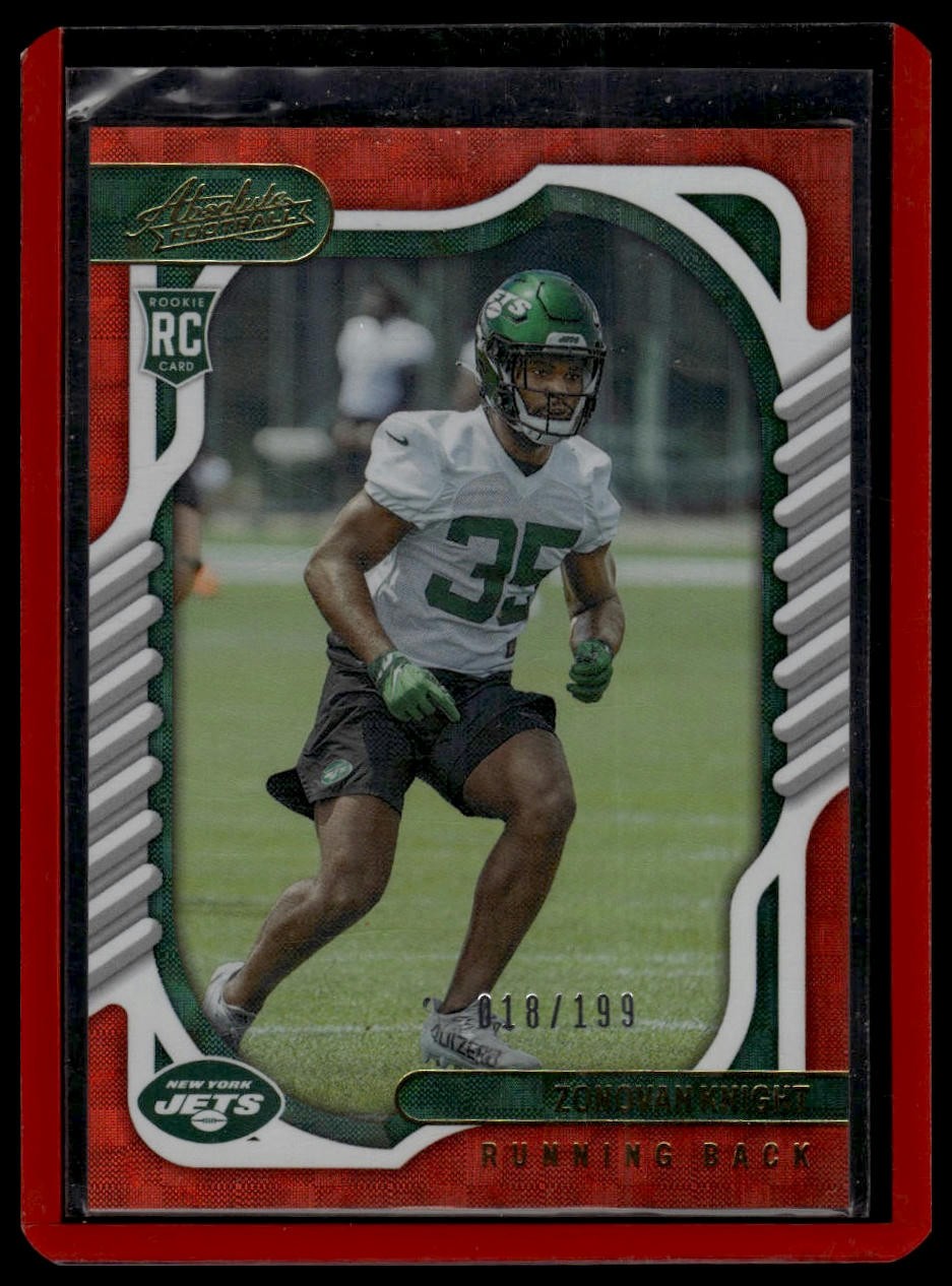 2022 Panini Absolute #200 Zonovan Knight Orange Mosaic #/199