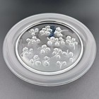 Lalique Crystal Salad Plate Signed 8.5" Muguet Lily Of The Valley France — photo 1