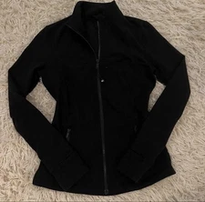 Lululemon Women's Yoga Jacket Black Size Large Full Zip