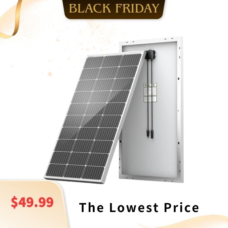 HQST 100W Watt Solar Panel 12V Monocrystalline 400W 300W 200