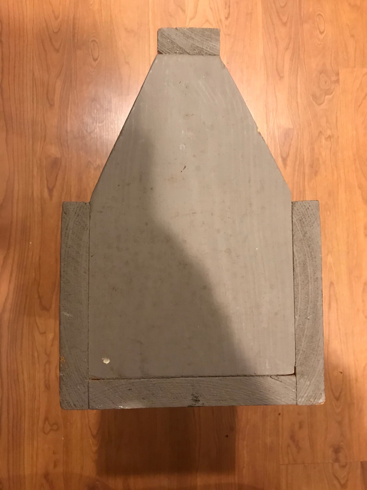 VTG-Painted wooden tool carrier-1940s?-caddy-tote-primitive-farmhouse-country