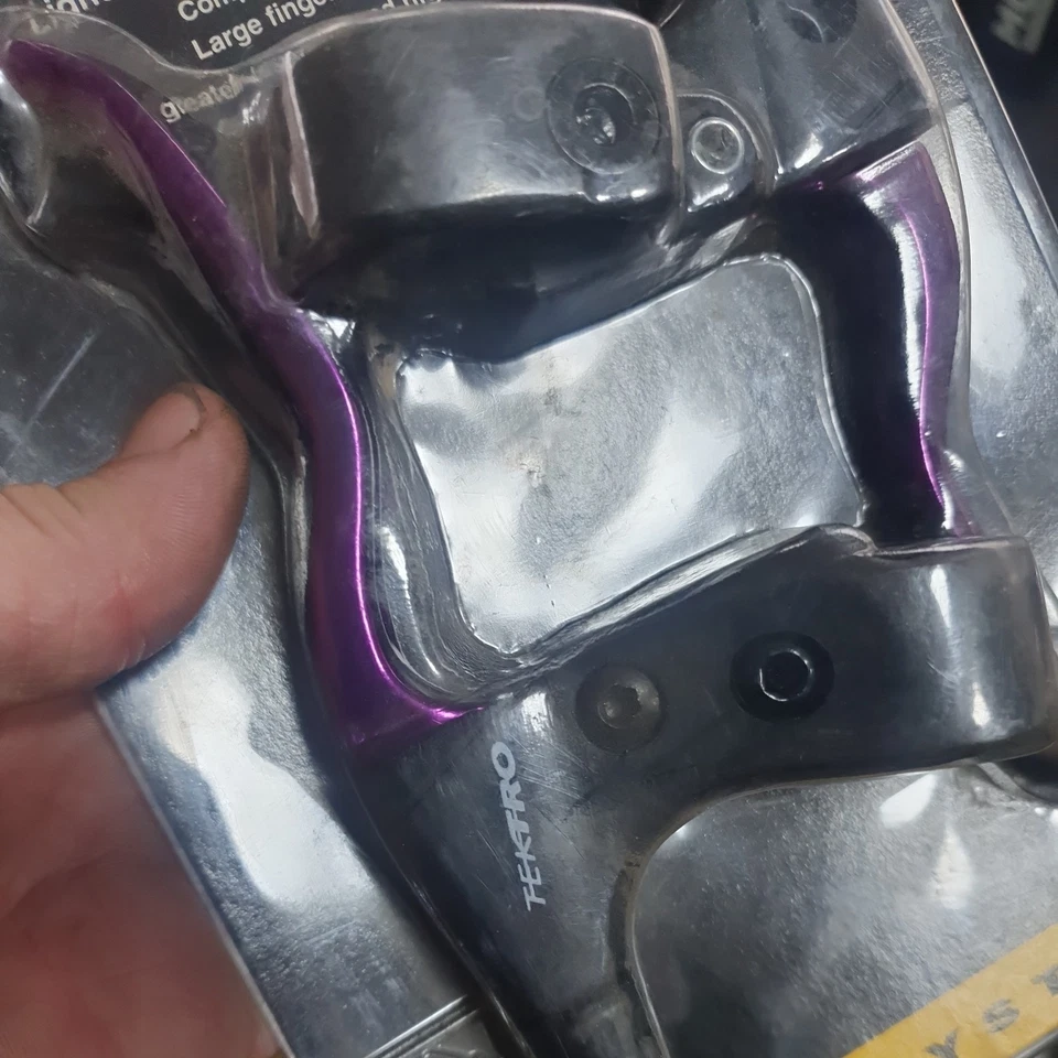 Tektro 363A Retro MTB/Road Brake Levers, Purple, Good Condition! nos - Image 2 of 4