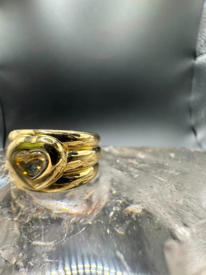 Chopard Happy Diamond Ring 18Karat (750) strahlendem Gelbgold mit Brillant - Bild 3 von 4