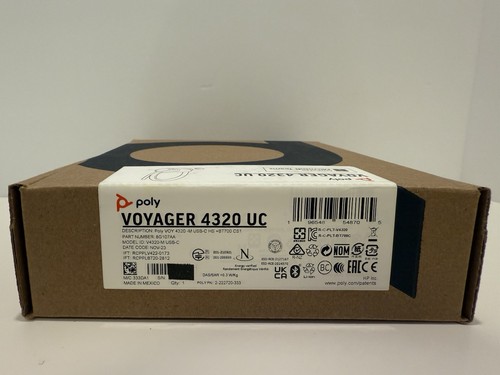 Voyager 4320 UC Wireless Headset (Plantronics) - w/Noise-Canceling Boom Mic - Picture 12 of 12