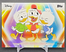 2026 Topps Disney Neon Huey Dewey Louie Purple Yellow Blue /99 #152