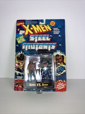 Vintage X-MEN Steel Mutants Gambit VS. Bishop TOY BIZ 1994 Marvel NEW