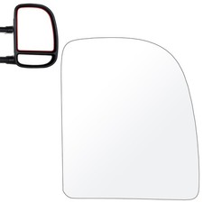 Upper Towing Mirror Glass For Ford E-150 E-250 E-350 E-450 Passenger Right Side