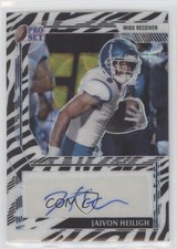 2022 Leaf Pro Set Metal Zebra Prismatic /5 Jaivon Heiligh #PA-JH1 Auto w6g