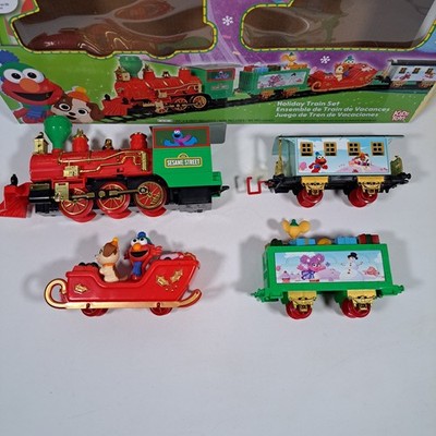 Rare Sesame Street Musical Light Up Train Set Christmas Holiday Nutcracker